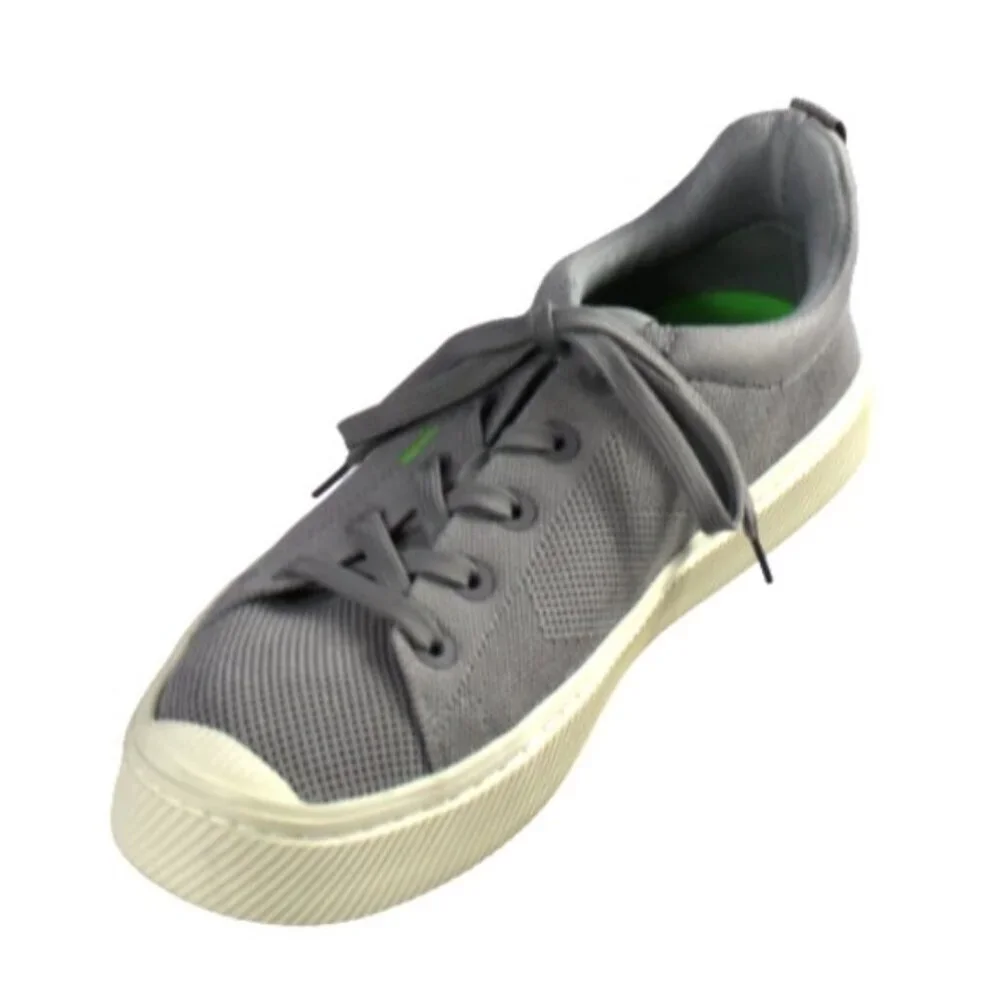 Cariuma Conscious Gray Canvas Low Profile Lace-Up Size 10
